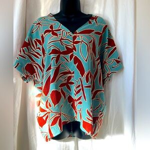 Jodifl Pinkblush Kimono Style Short Sleeve V Neck Blouse Women's Sz S NWT